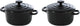 Bk bourgogne cocotte ø 10 cm - 2 stuks - zwart - oven