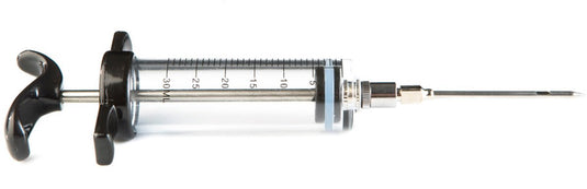 Grizzly grills marinade injector – vleesspuit voor binnenin vlees marineren – rvs naald
