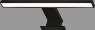 Briloner dun - led spiegellamp - spiegelverlichting badkamer - neutral wit licht 4.000k - 5w - 500lm - zwart - 30cm