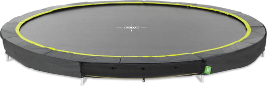 Exit toys exit silhouette sporttrampoline ø366cm - inground - ingraaftrampoline - rond - voor kinderen - zwart