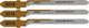 Wolfcraft - 3 decoupeerzaagbladen voor triplex - 20mm - hcs met t-schacht - 8018000