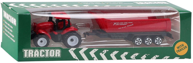 Afbeelding laden in galerijviewer, Koopman tractor met aanhanger, 20,5cm
