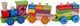 2 play treinset met 2 houten wagons
