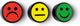 Smit visual magneet smiley 35mm groen 5 stuks