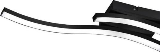 Rl live your light reality route - plafondlamp - zwart mat - incl. 2x smd 5w