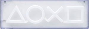 Paladone playstation icons led neon light – officieel gelicentieerd vrijstaand of aan de muur te bevestigen lichtbord – gamekameraccessoires en decoratie voor gamers –