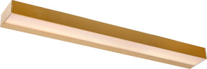 Lucide alexa - wandlamp badkamer - led - 1x8w 2700k - ip44 - mat goud messing
