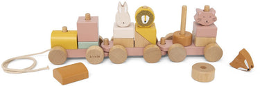 Trixie houten dierentrein mrs. cat â€“ 18m+ â€“ fsc hout - leuk als verjaardagscadeau