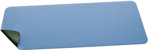 Sigel bureau onderlegger 80 x 30 cm blauw groen dubbelzijdig