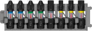 Bosch pro slagmoer-mengverpakking ph2(x2); pz2(x2); h5; t20; t25;...
