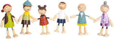 Small foot - houten poppenhuis familie buigbaar, 6st.
