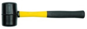 Vorel - rubber hamer - 1200g - fiberglas handvat - tuv gs