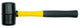 Vorel - rubber hamer - 1200g - fiberglas handvat - tuv gs