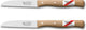 Robert herder molenmes – schilmesje – recht lemmet 85 mm – rvs – heft beukenhout – 2 stuks