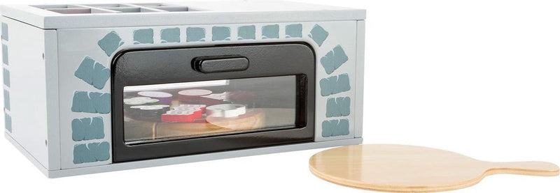Afbeelding laden in galerijviewer, Small foot - houten speeleten pizza-oven set, 25dlg.

