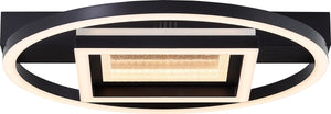 Brilliant queens - plafondlamp - led 30w - 3000k - zwart
