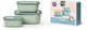 Mepal - multikom cirqula vershouddoos set - 750 + 1500 + 3000 ml - rechthoekig - nordig sage