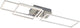 Briloner frame - plafondlamp – dimbaar in stappen – kantelbaar – warm wit licht – plafonniére met geheugenfunctie – zilver – 92,8 x 26 x 9,6 cm