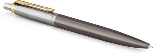 Parker jotter xl-balpen | grijze lak met gouden details | medium punt | blauwe inkt | geschenkverpakking