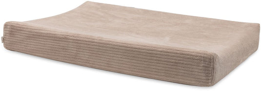 Jollein aankleedkussenhoes - 50x70 cm - cloudy rib - milky coffee