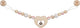 Goki houten wandelwagenketting hart met clips