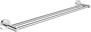 Grohe essentials dubbele handdoekhouder - 60 cm - metaal - chroom