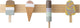 Bloomingville mini kids houten kinderkapstok ijsjes