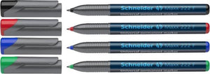 Schneider schrijfwaren schneider permanent marker - maxx 222 - f - 4 stuks assorti - s-112294