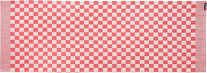 Ddddd - 2x tafelloper - barbeque - 50 x 140 cm - rood - set van 2 stuks