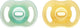 Tommee tippee ultra-light stayput night fopspenen - 0-6 maanden - set van 2 - glow in the dark fopspeen uit één stuk