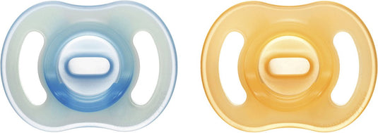 Tommee tippee ultra-light stayput night fopspenen - 6-18 maanden - set van 2 - glow in the dark fopspeen uit één stuk