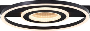 Brilliant queens - plafondlamp - led 26w - 3000k - zwart