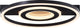 Brilliant queens - plafondlamp - led 26w - 3000k - zwart