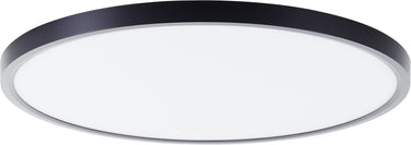 Brilliant lotti - plafondlamp - ø 50 cm - led 30w - 4000lm - 3000k - rgb - dimbaar - afstandsbediening - timer - nachtlicht - tuya - zwart