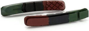 Xlc bs-x09 vervangend remblokken - reserveonderdeel - set van 4 stuks - 72mm - groen zwart rood
