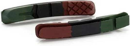 Xlc bs-x09 vervangend remblokken - reserveonderdeel - set van 4 stuks - 72mm - groen zwart rood