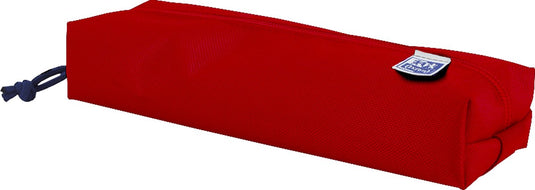 Oxford etui - rood met elastiek - rechthoekig pennenetui 22cm - etui jongens - etui meisjes