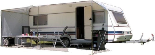 Eurotrail schuifluifel caravan 700 x 240 cm polyester grijs