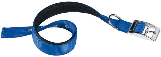 Ferplast hondenhalsband daytona 53 x 2,5 cm staal nylon blauw