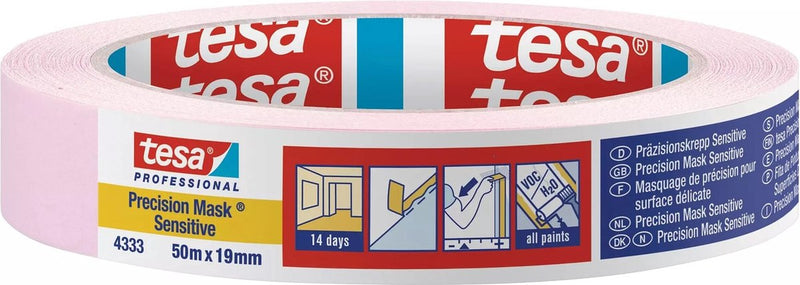 Laden Sie das Bild in Galerie -Viewer, Tesa professional tesa precision sensitive 04333-00017-02 maskeertape präzisionskrepp lichtroze (l x b) 50 m x 19 mm 1 stuk(s)
