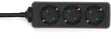 Nedis stekkerdoos - randaarde stekker type f (cee 7 7) - 3-wegs - 1.50 m - 3680 w - 16 a - zwart