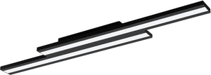 Eglo connect.z saliteras-z smart plafondlamp - 116 cm - zwart wit - instelbaar rgb wit licht - dimbaar - zigbee