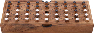 Engelhart fanorona – houten strategiespel – klassiek 2-spelers bordspel – tactisch denkspel – traditieel afrikaanse spel –