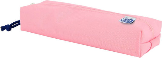 Oxford etui - roze met elastiek - rechthoekig pennenetui 22cm - etui jongens - etui meisjes