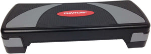 Tunturi aerobic step compact - fitness step verstelbaar - aerobics stepper - zwart - incl. gratis fitness app