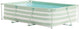 Swim essentials - frame pool - 260 cm - groen wit - gestreept - opzetzwembad