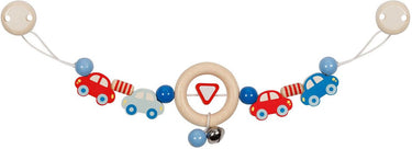 Goki houten wandelwagenketting auto's met clips