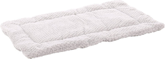 Flamingo hondenkussen – benchkussen – hondenkussen 85 x 51 cm – geschikt voor hondenbench en kattenkussen – jacquard rechthoekig grijs