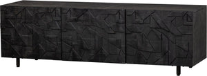 Woood counter tv-meubel - mango - zwart - 50x160x45