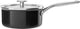 Kitchenaid steel core enamel steelpan 18cm 2,0l - onyx zwart - inductie - pfas-vrij